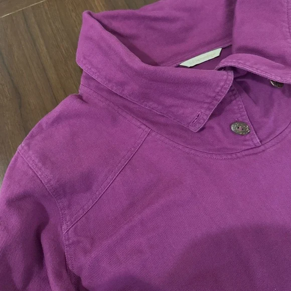 Soft Surroundings Port Royale Tunic Sweatshirt in fuchsia pink size M-L - Picture 8 of 9